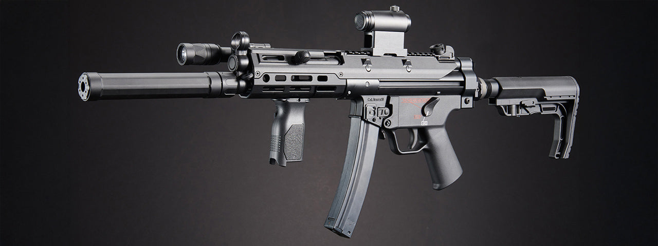 Custom Kobold - Elite Force H&K MP5A5 Metal AEG Airsoft Gun - (Black)