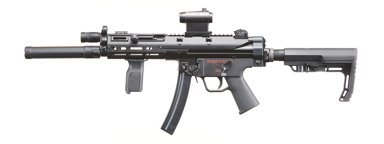 Custom Kobold - Elite Force H&K MP5A5 Metal AEG Airsoft Gun - (Black)
