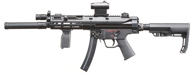 Custom Kobold - Elite Force H&K MP5A5 Metal AEG Airsoft Gun - (Black)