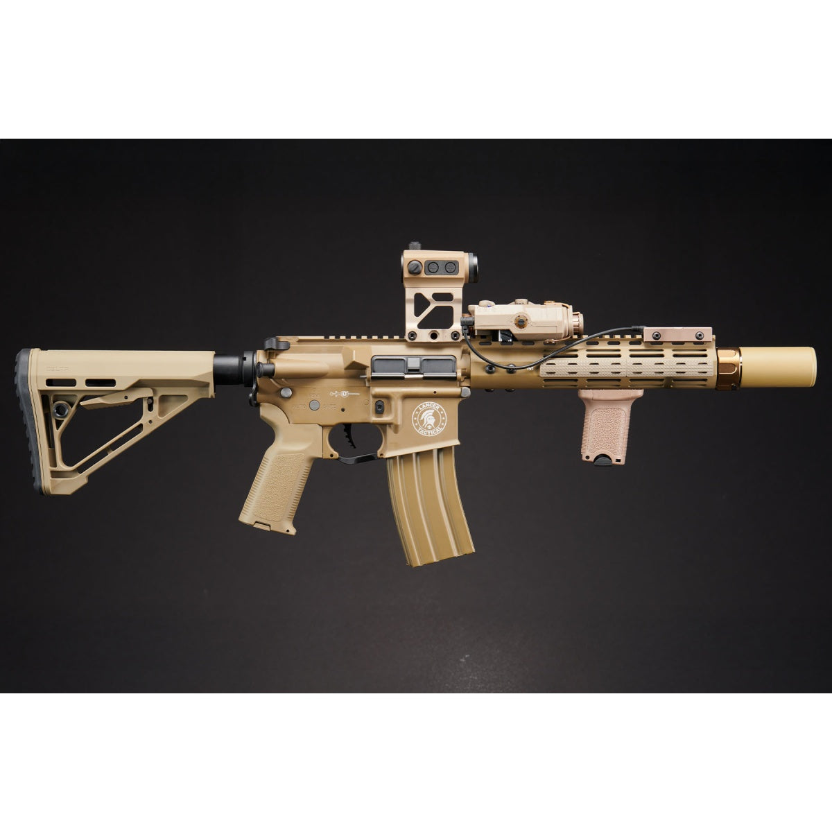 Custom Brimstone - Lancer Tactical Archon 9" M-LOK Proline Series M4 Airsoft Rifle w/ Delta Stock