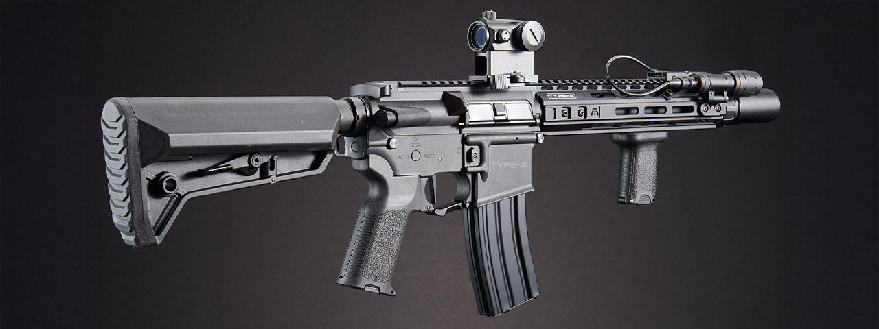 Custom Abraxas - BG Defense Type-A MK2 10' AEG Rifle by Lancer Tactical - (Black)