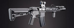 Custom Abraxas - BG Defense Type-A MK2 10' AEG Rifle by Lancer Tactical - (Black)