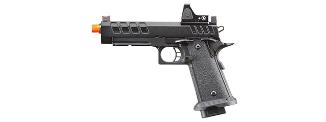 Custom Lancer Tactical ACHILLES - Heracles Hi-Capa Gas Blowback Airsoft Pistol - (Black)