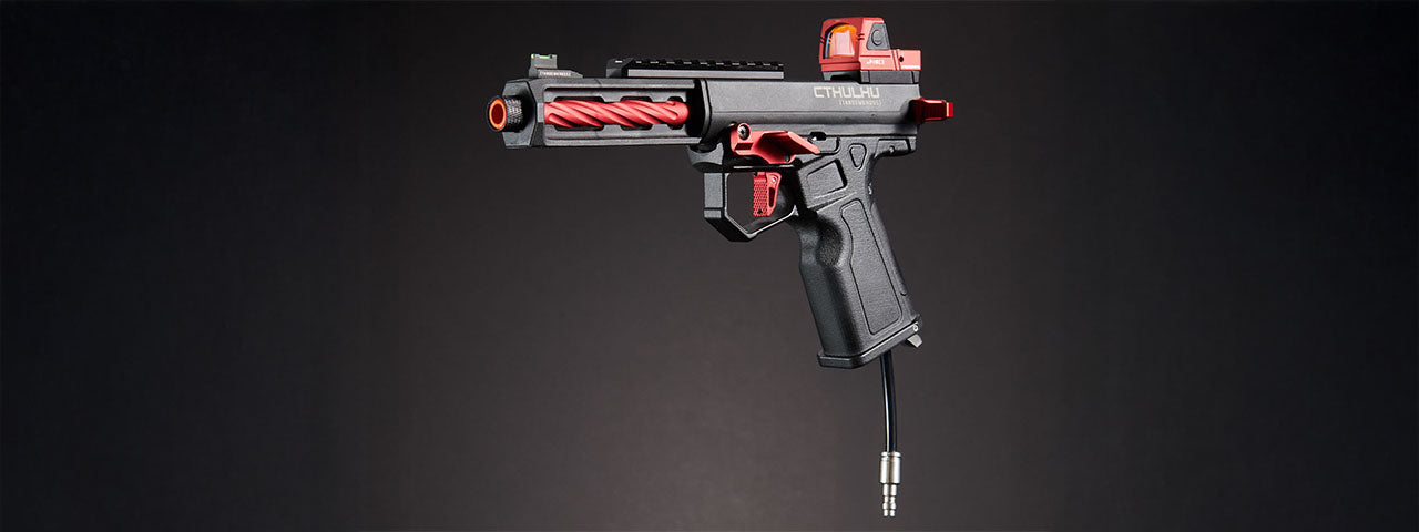 Custom Blackfire - Tandemkross CTHULHU Gas Blow Back Pistol - BLACK/RED