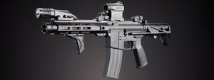 Custom Agave Ferret - Tokyo Marui MWS Gas Blowback Rifle - (Black)