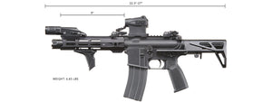 Custom Agave Ferret - Tokyo Marui MWS Gas Blowback Rifle - (Black)