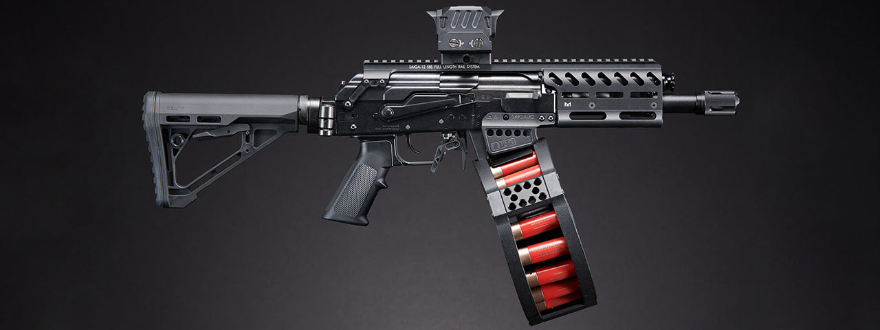 Custom Tokyo Marui CHERNOBOG - SAIGA-12 SBS Tri-Shot Gas Blowback Airsoft Shotgun