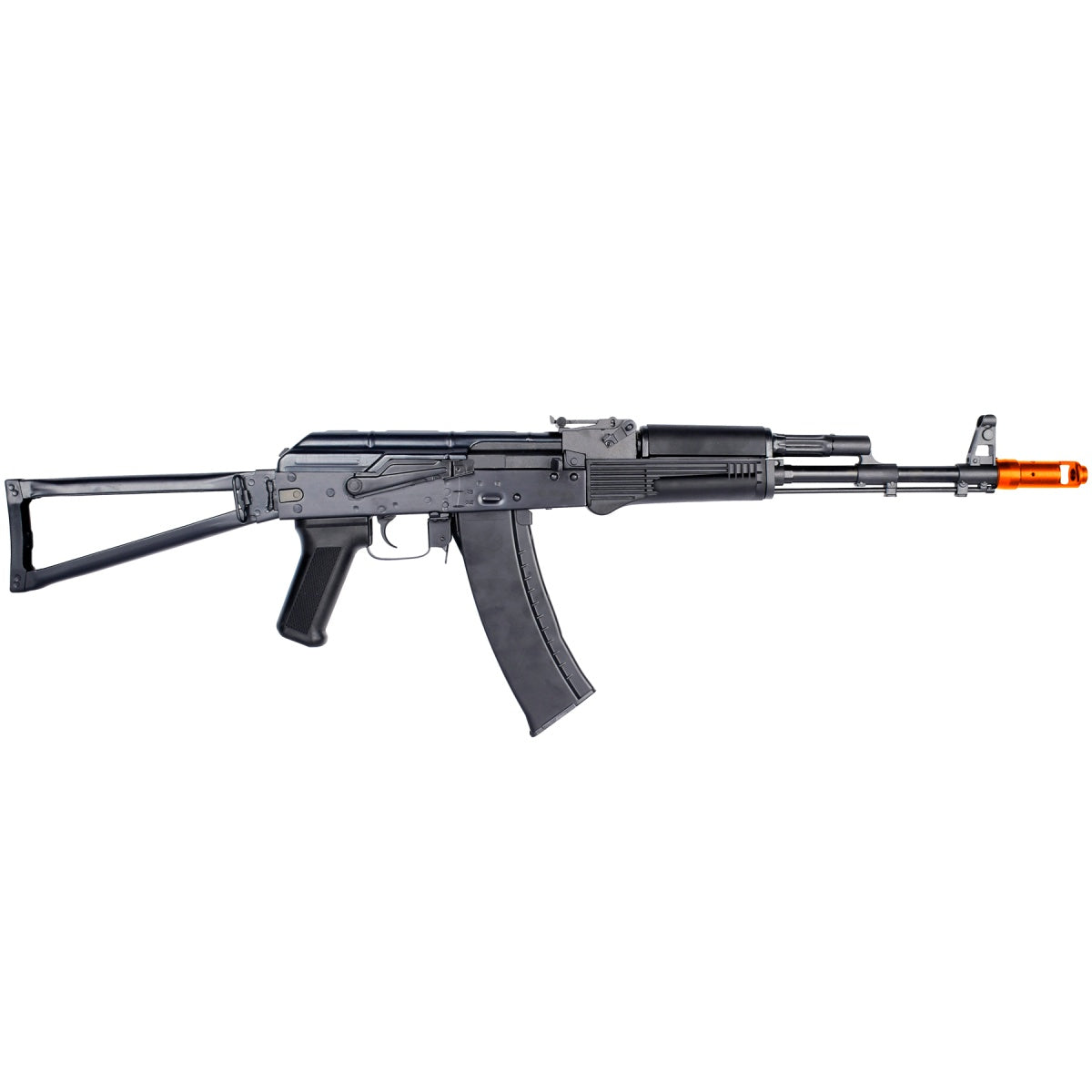 E&L AKS74MN Essential Line Stamped Steel Airsoft AEG w/ Skeleton Stock (Color: Black)