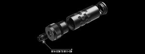 Eshooter Flare Aluminum Alloy Tracer Suppressor Style B Case for Flare M, M BT, and Mono Units - (Black)