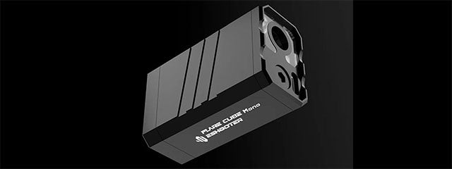 Eshooter Flare Cube Mono Compact Tracer Unit w/ RGB LED Flame Effects and Shake-to-Wake Sensor - (Black)
