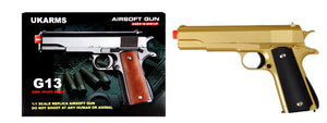 UKARMS G13G Metal Spring Pistol, Gold