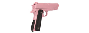G13P SPRING POWERED 1911 METAL AIRSOFT PISTOL (PINK)