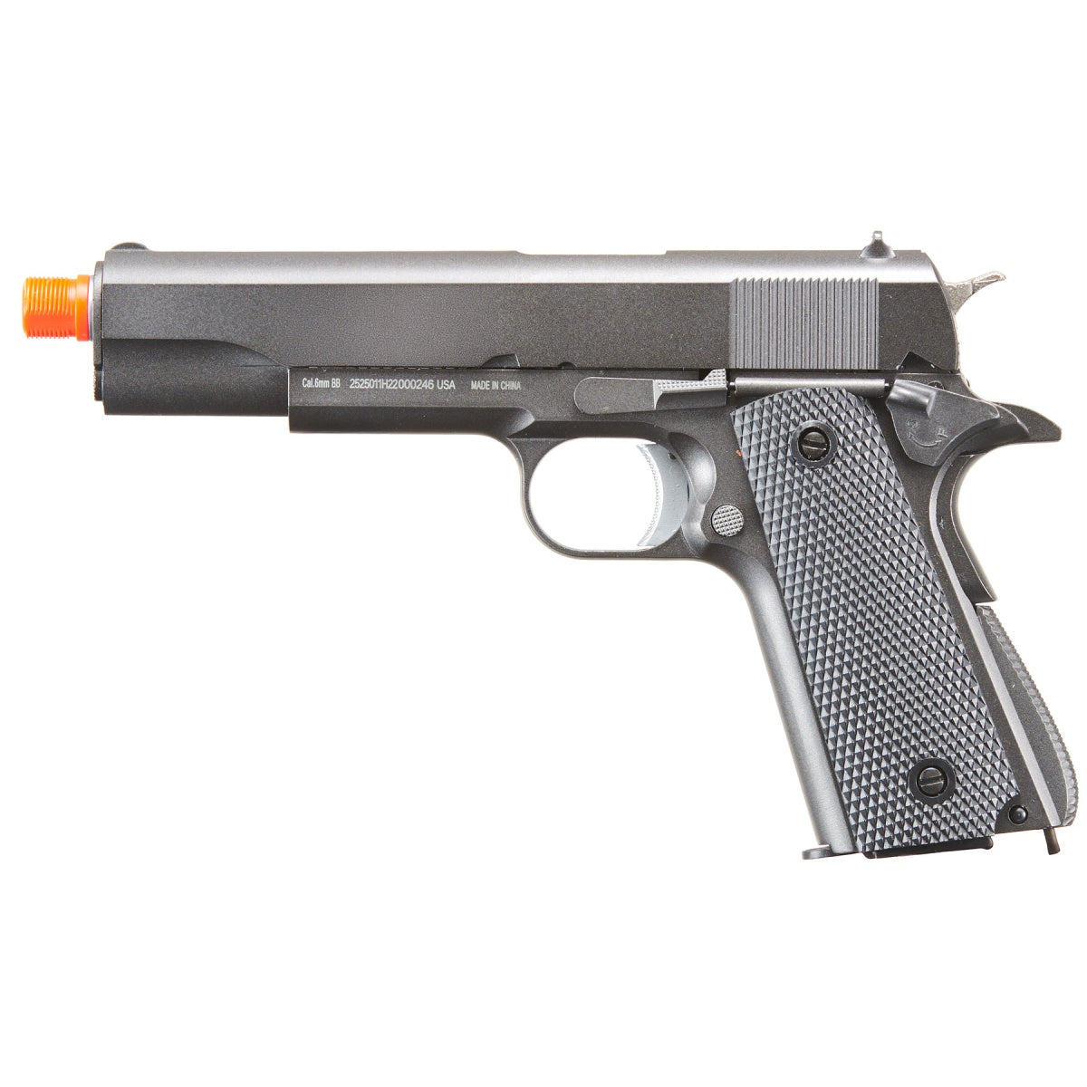 WellFire 1911 CO2 Blowback Airsoft Pistol (Color: Gun Metal Gray)