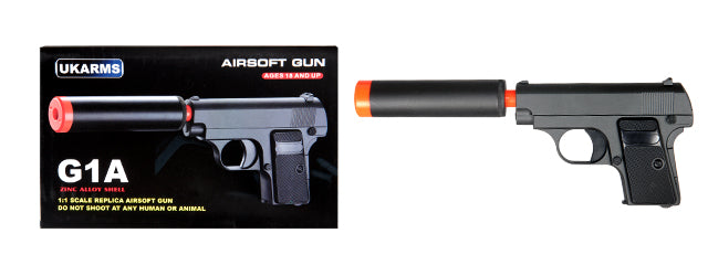 UKARMS G1A Metal Spring Pistol, Black