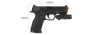 UK ARMS G53 Airsoft Spring Pistol w/ Laser (BLACK)