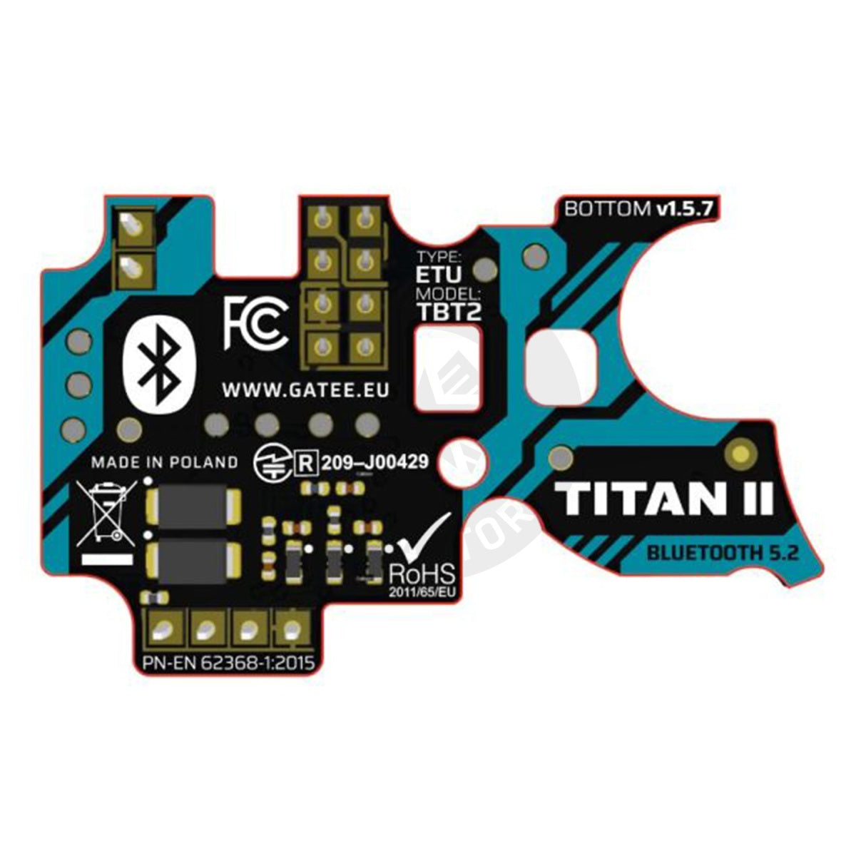 GATE TITAN II Bluetooth for Ver.2 Gearboxes (Rear Wired)