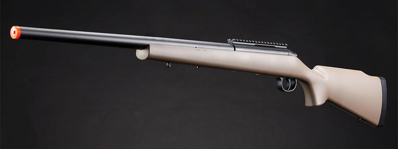 Golden Ball Bolt Action Spring Powered Sniper Rifle - (Tan)