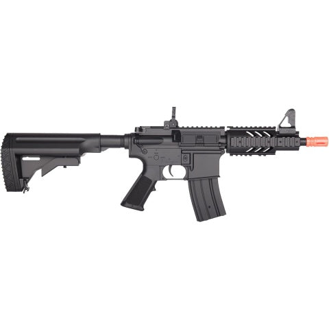 Golden Ball Lightweight M4 CQC Full Automatic AEG Airsoft Rifle w/Flashlight, Scope, Battery & Charger Included