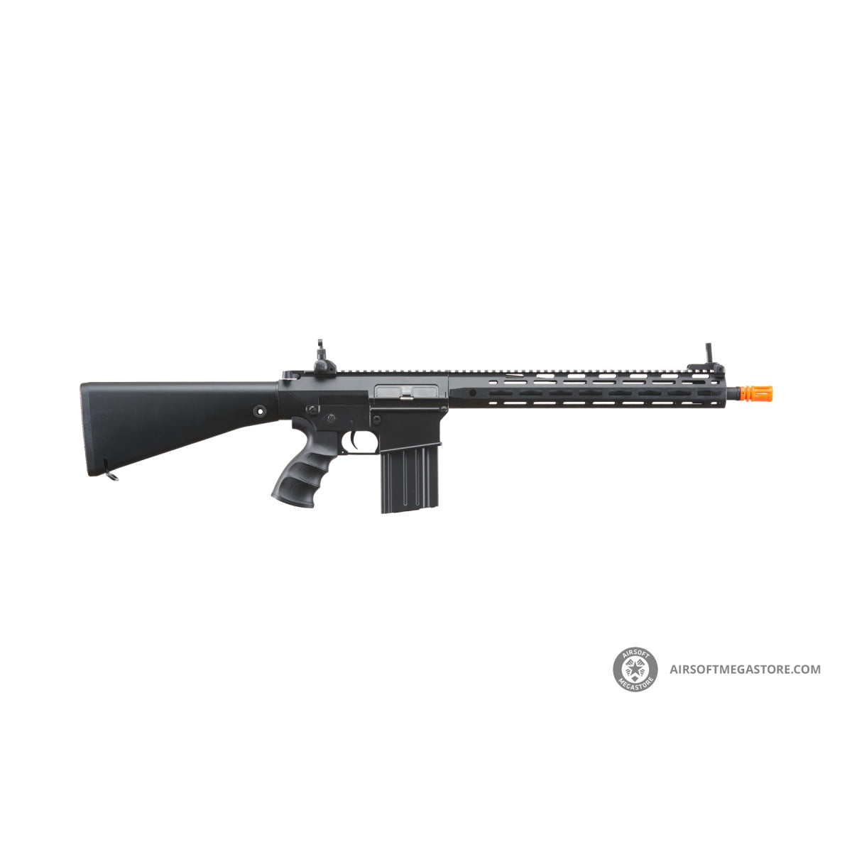 Golden Eagle Airsoft SR-25K w/ URX4 M-LOK Handguard & Full Stock - Black