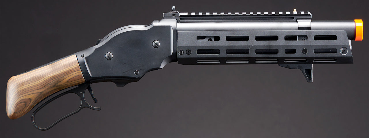 Golden Eagle Alpha Tactical Production A.T.87 Compact Lever Action Gas Shotgun - (Black)