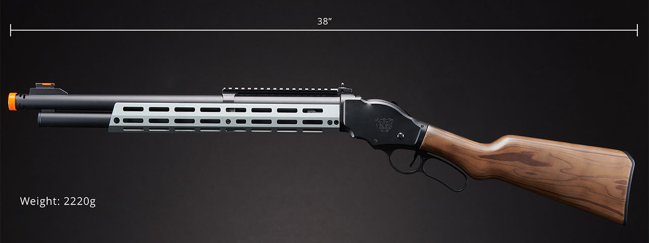 Golden Eagle Alpha Tactical Production A.T.87 Long Barrel Lever Action Gas Shotgun - (Gray)