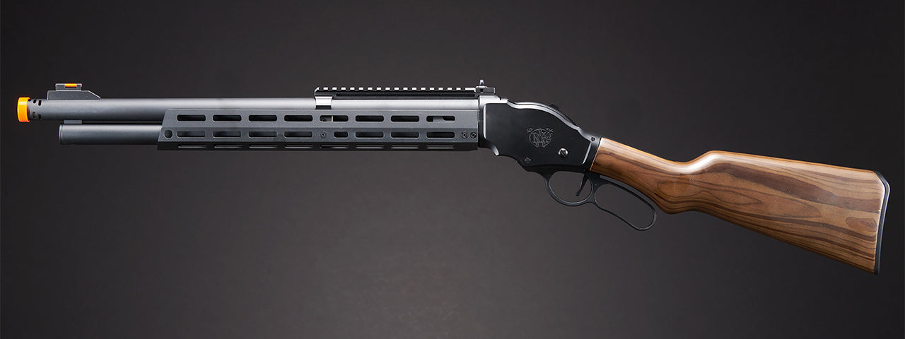 Golden Eagle Alpha Tactical Production A.T.87 Long Barrel Lever Action Gas Shotgun - (Black)