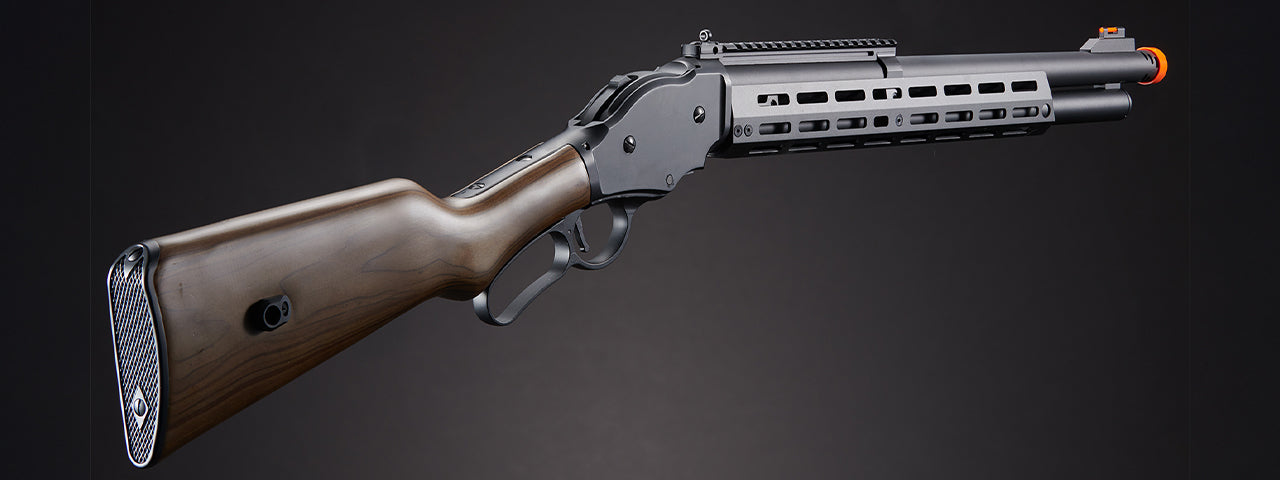 Golden Eagle Alpha Tactical Production A.T.87 Long Barrel Lever Action Gas Shotgun - (Black)