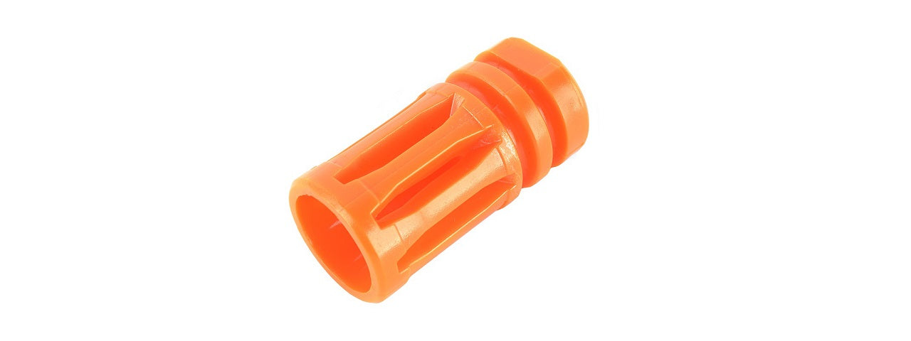GOLDEN EAGLE AIRSOFT M4 ORANGE SAFETY TIP BIRD CAGE FLASH HIDER