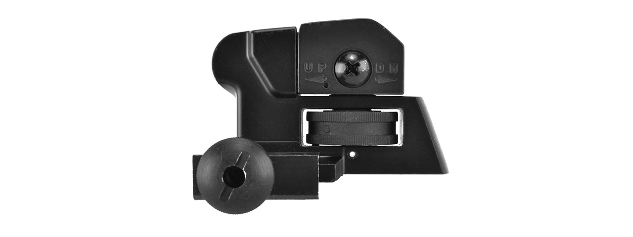 GOLDEN EAGLE FULL METAL CHOPPED STYLE REAR SIGHT (BLACK)