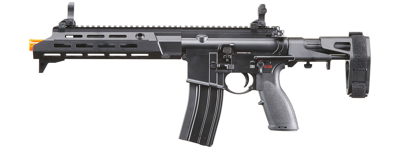 Golden Eagle GBBR Airsoft Rifle w/ 11 M LOK Handguard and Mock Amplifier - (Black)