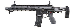 Golden Eagle GBBR Airsoft Rifle w/ 11 M LOK Handguard and Mock Amplifier - (Black)