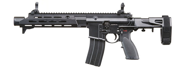 Golden Eagle GBBR Airsoft Rifle w/ 11 M LOK Handguard and Mock Amplifier - (Black)