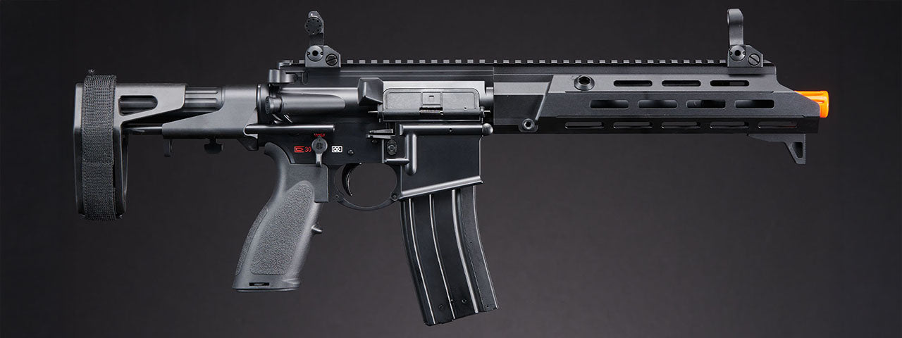 Golden Eagle GBBR Airsoft Rifle w/ 11 M LOK Handguard and Mock Suppressor - (Black)