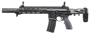 Golden Eagle GBBR Airsoft Rifle w/ 11 M LOK Handguard and Mock Suppressor - (Black)