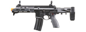 Golden Eagle GBBR Airsoft Rifle w/ 7.5 M LOK Handguard and Mock Amplifier - (Black)