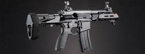Golden Eagle GBBR Airsoft Rifle w/ 7.5 M LOK Handguard and Mock Amplifier - (Black)