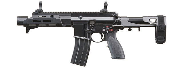 Golden Eagle GBBR Airsoft Rifle w/ 7.5 M LOK Handguard and Mock Amplifier - (Black)