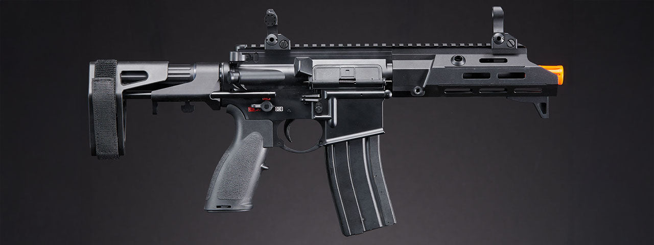 Golden Eagle GBBR Airsoft Rifle w/ 7.5 M LOK Handguard and Mock Suppressor - (Black)