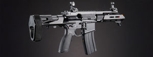 Golden Eagle GBBR Airsoft Rifle w/ 7.5 M LOK Handguard and Mock Suppressor - (Black)