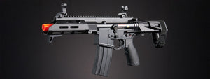 Golden Eagle GBBR Airsoft Rifle w/ 7.5 M LOK Handguard and Mock Suppressor - (Black)