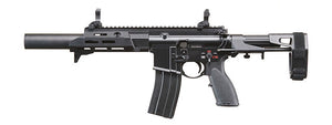 Golden Eagle GBBR Airsoft Rifle w/ 7.5 M LOK Handguard and Mock Suppressor - (Black)