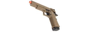 Golden Eagle IMF 3304 OPS-M.RP 1911A1 Single Stack Semi-Auto GBB Metal Pistol, DE