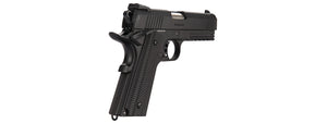Golden Eagle IMF 3323 OTS Tactical .45 HiCapa Semi-Auto GBB Metal Pistol, BK