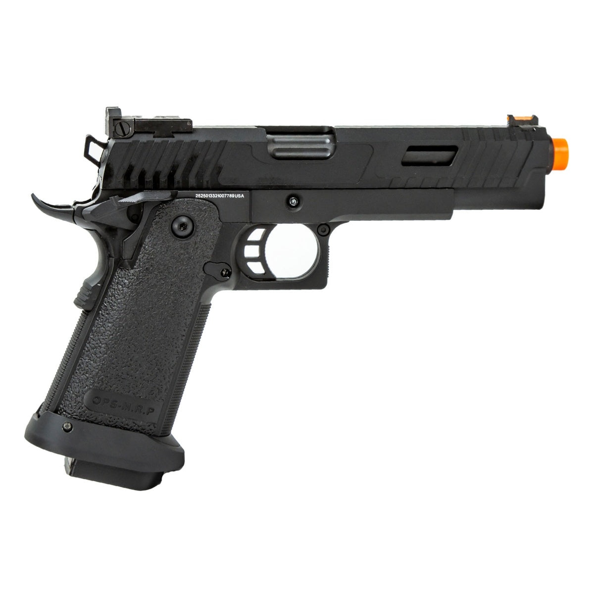 Golden Eagle 3345 OTS .45 Hi-Capa Gas Blowback Pistol w/ Serrated Slide (Color: Black)