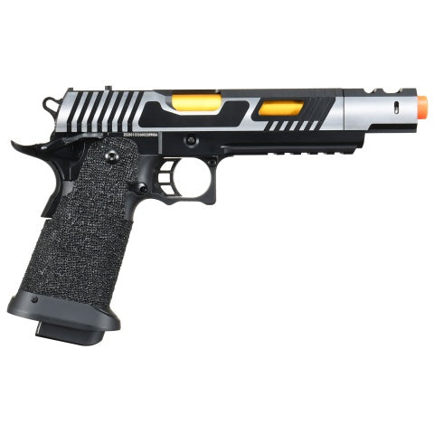 Golden Eagle 3354 Hi-Capa 5.1 Gas Blowback Airsoft Pistol w/ Dual-Tone Slide, Compensator & Hand-Stippled Grip