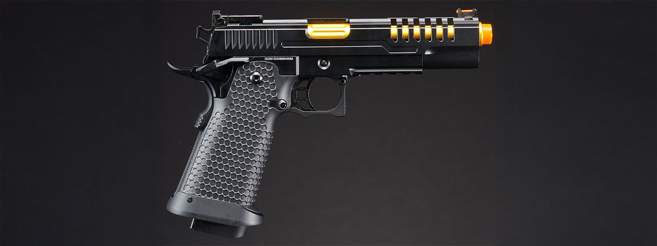 Golden Eagle 3358 Pro Series Gas Blowback Airsoft Pistol - (Black/Gold)