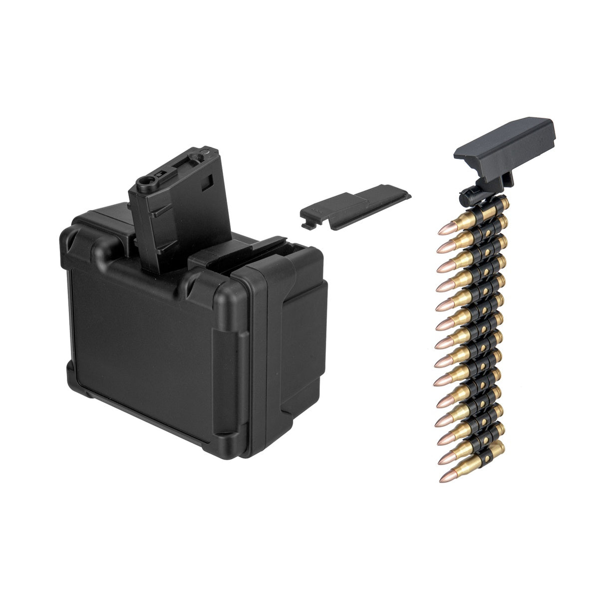 Golden Eagle 2600 Round Auto Winding LMG Magazine for GE66 (Color: Black)