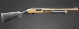 Golden Eagle M8870 3/6-Shot Pump Action CO2 Gas Airsoft Shotgun w/ Ghost Ring Iron Sights - (Tan)