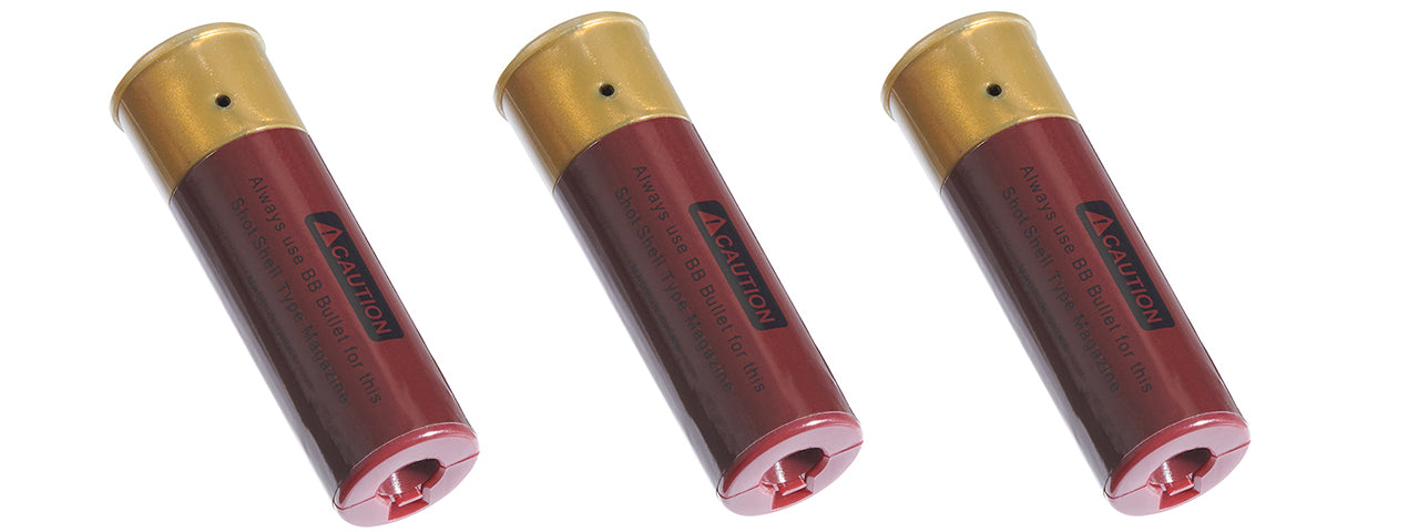 Golden Eagle M8874 3/6-Shot Pump Action Gas Airsoft Shotgun w/ Flip Up Sights, Picatinny Rail & M4 Crane Stock - (Tan)