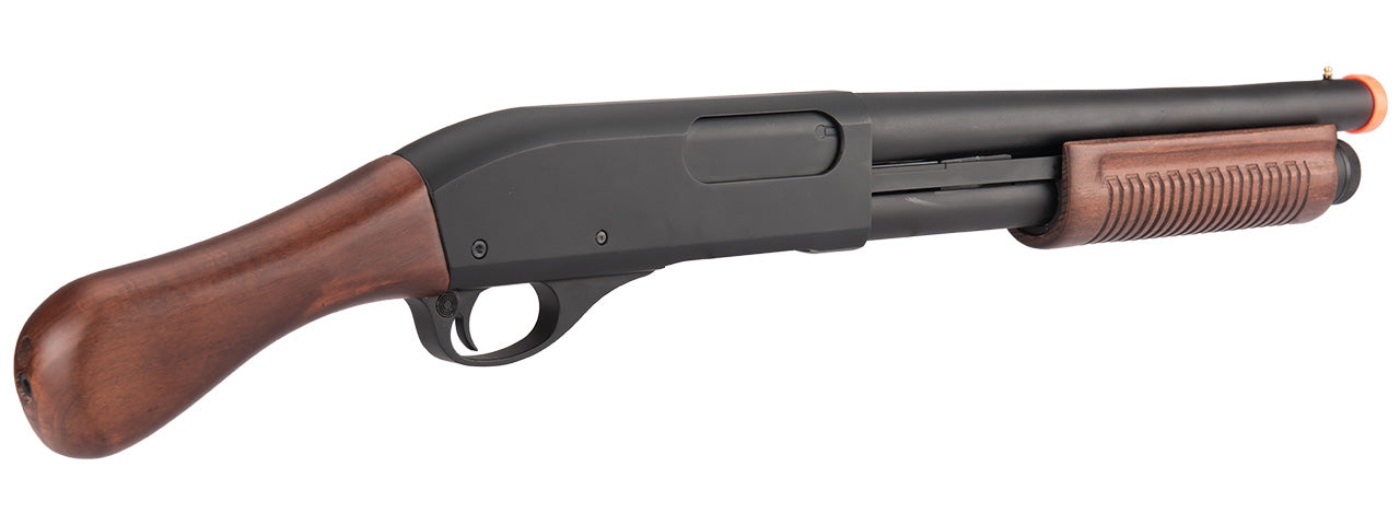 Golden Eagle M870 3/6-Shot Pump Action Gas Airsoft Shotgun Sawed-Off (WOOD)